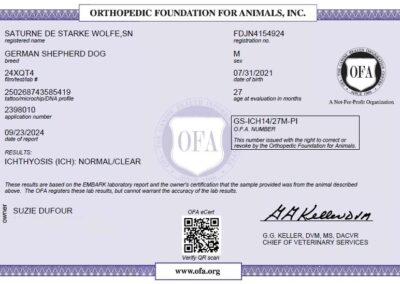 Titan Certificat OFA Ichthyosis